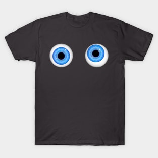 My eyes are up here - Blue T-Shirt